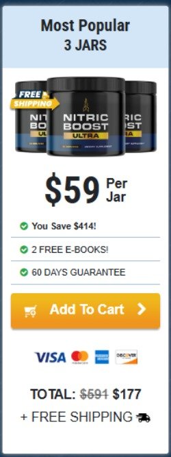 Nitric Boost Ultra Buy 3 jar