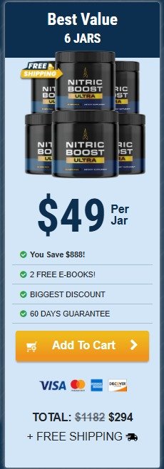 Nitric Boost Ultra Buy 6 jar